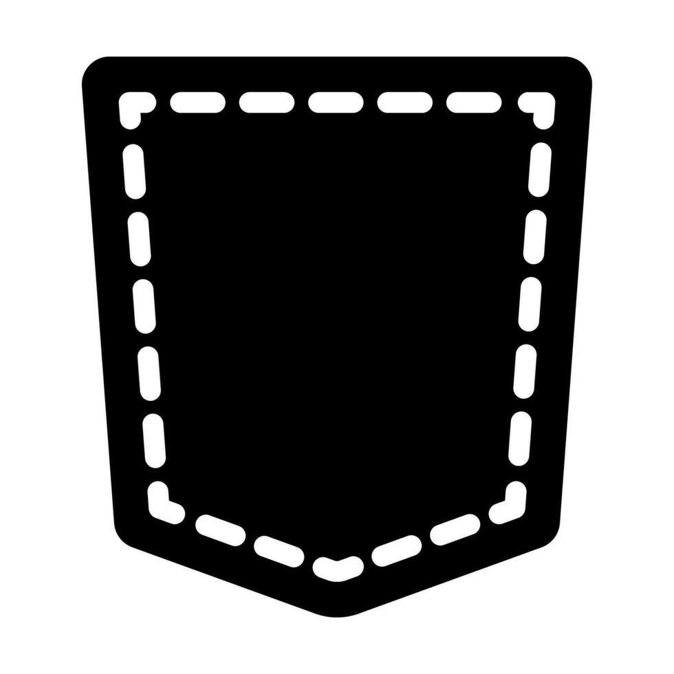 poche vecteur glyphe icône pour personnel et commercial utiliser.