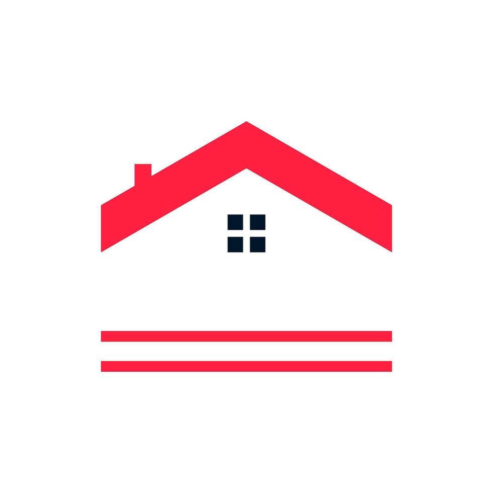 maison logo conception pour réel biens entreprise vecteur