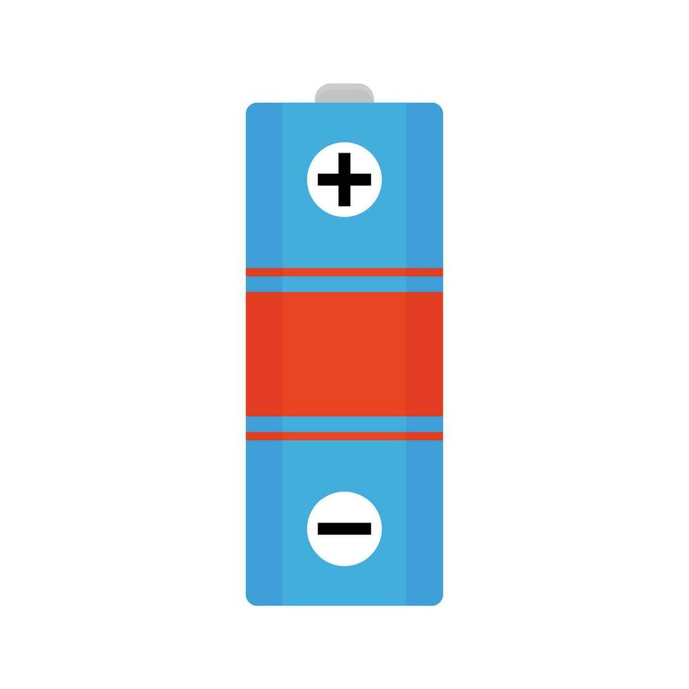 batterie vecteur plat. énergie Puissance accumulateur, électrique alcalin batterie illustration