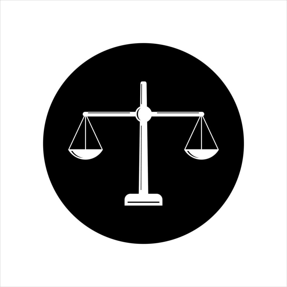 illustration vecteur graphique de justice, Balance, loi. parfait pour logo ou symbole, etc.