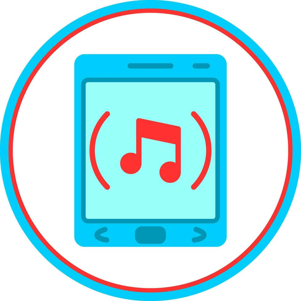 la musique app vecteur icône conception