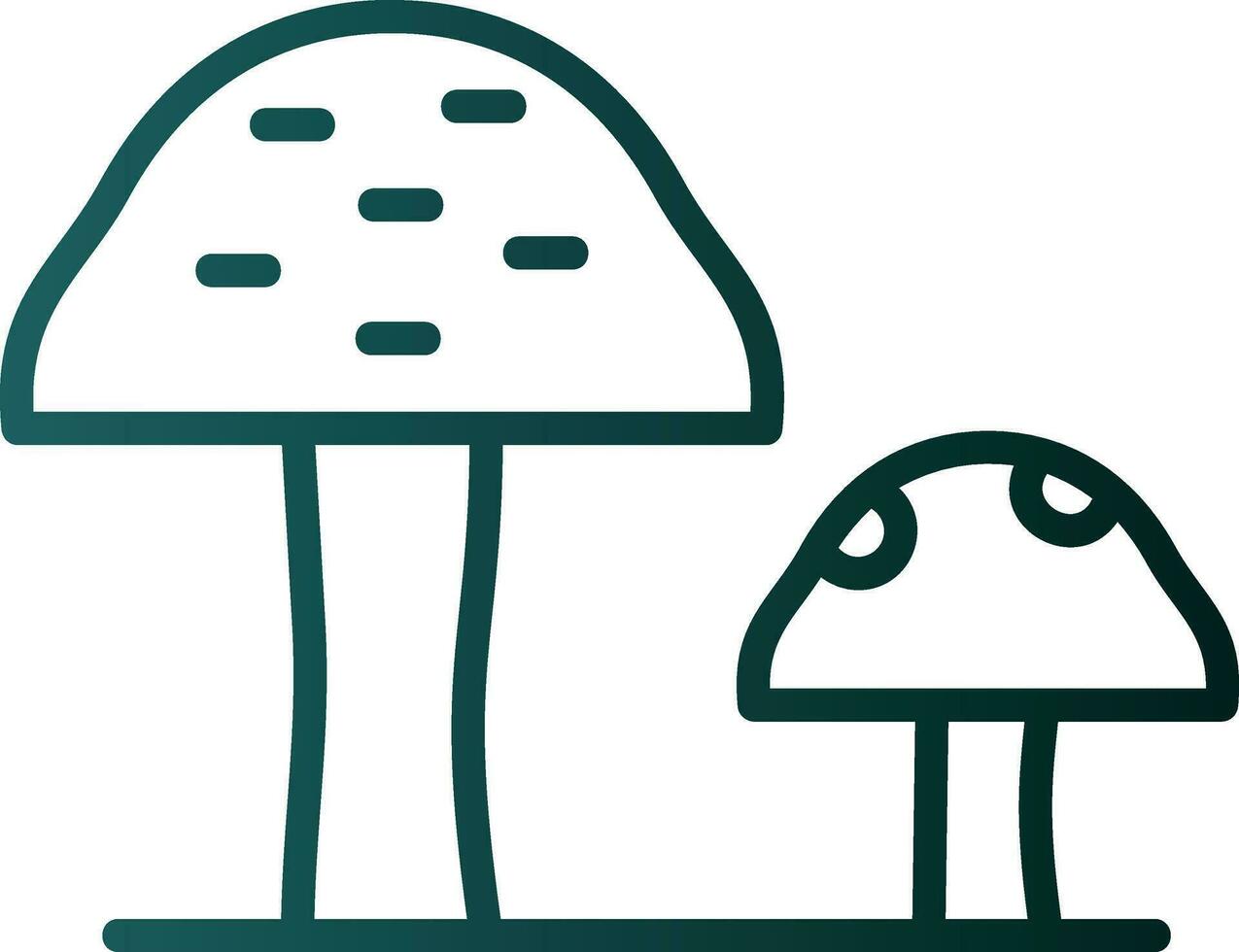 champignons vecteur icône conception