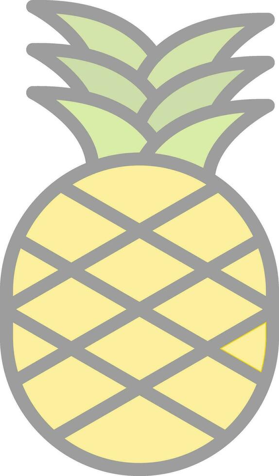 conception d'icône vecteur ananas