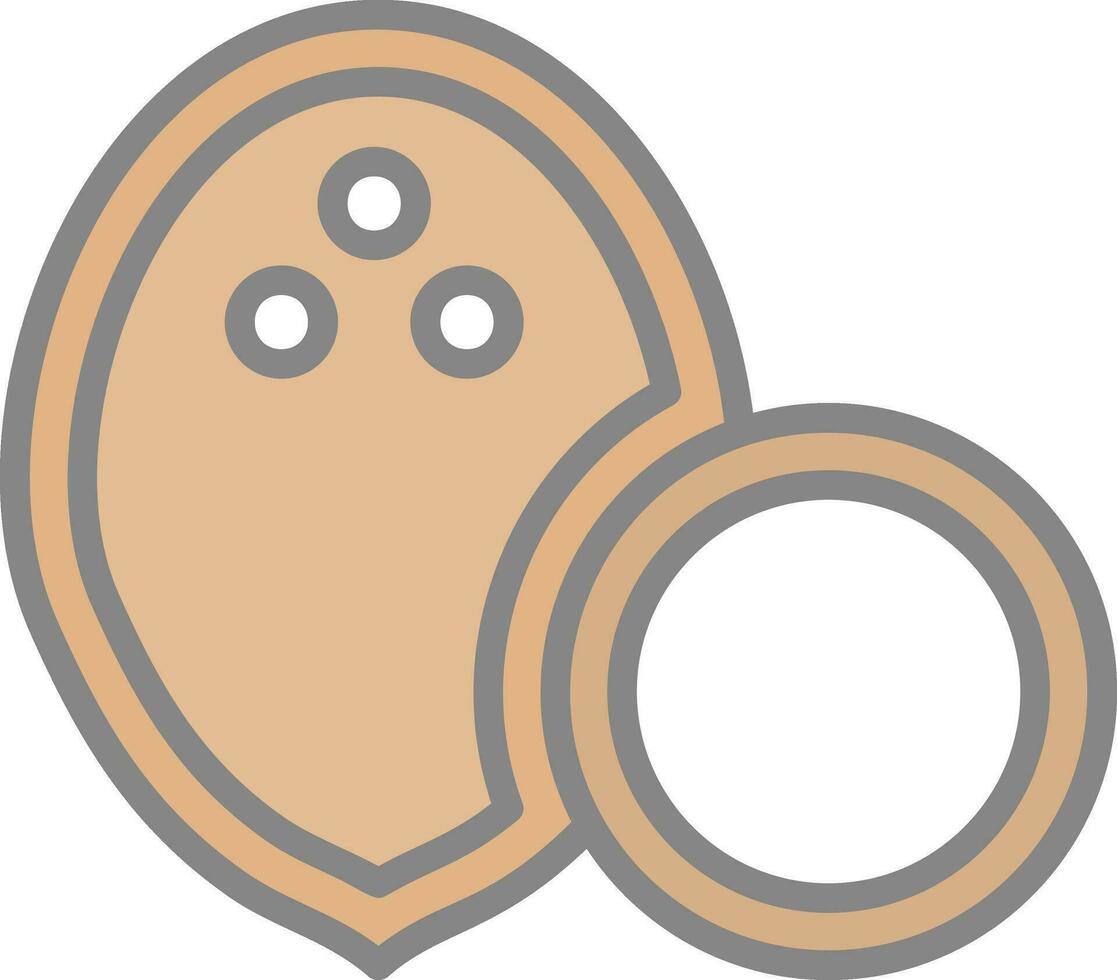 conception d'icône de vecteur de noix de coco
