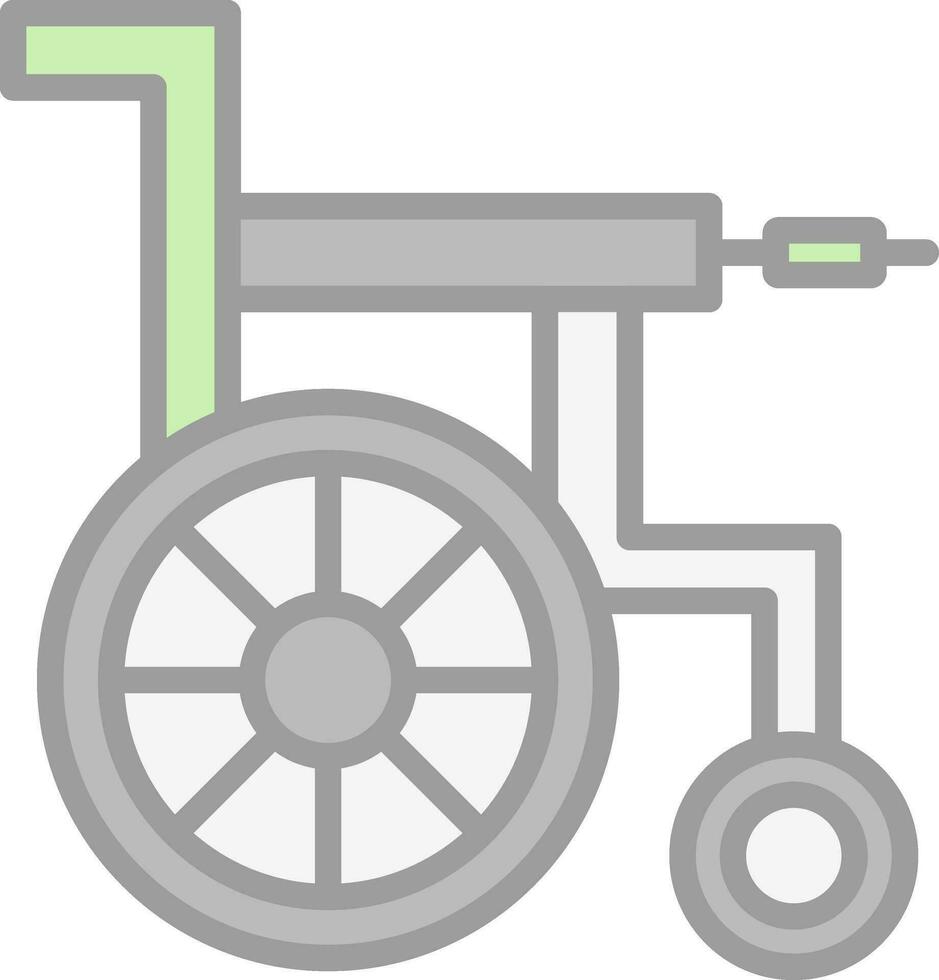 conception d'icône de vecteur de chaise roulante