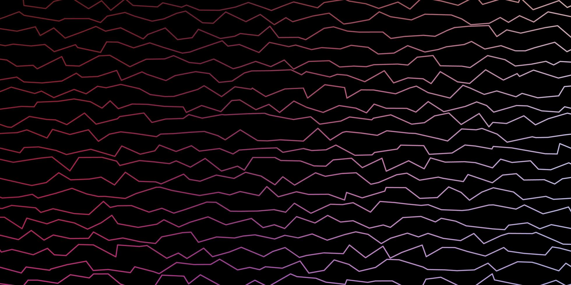 motif vectoriel multicolore foncé avec des lignes courbes illustration abstraite en dégradé avec motif de lignes tordues pour les brochures commerciales