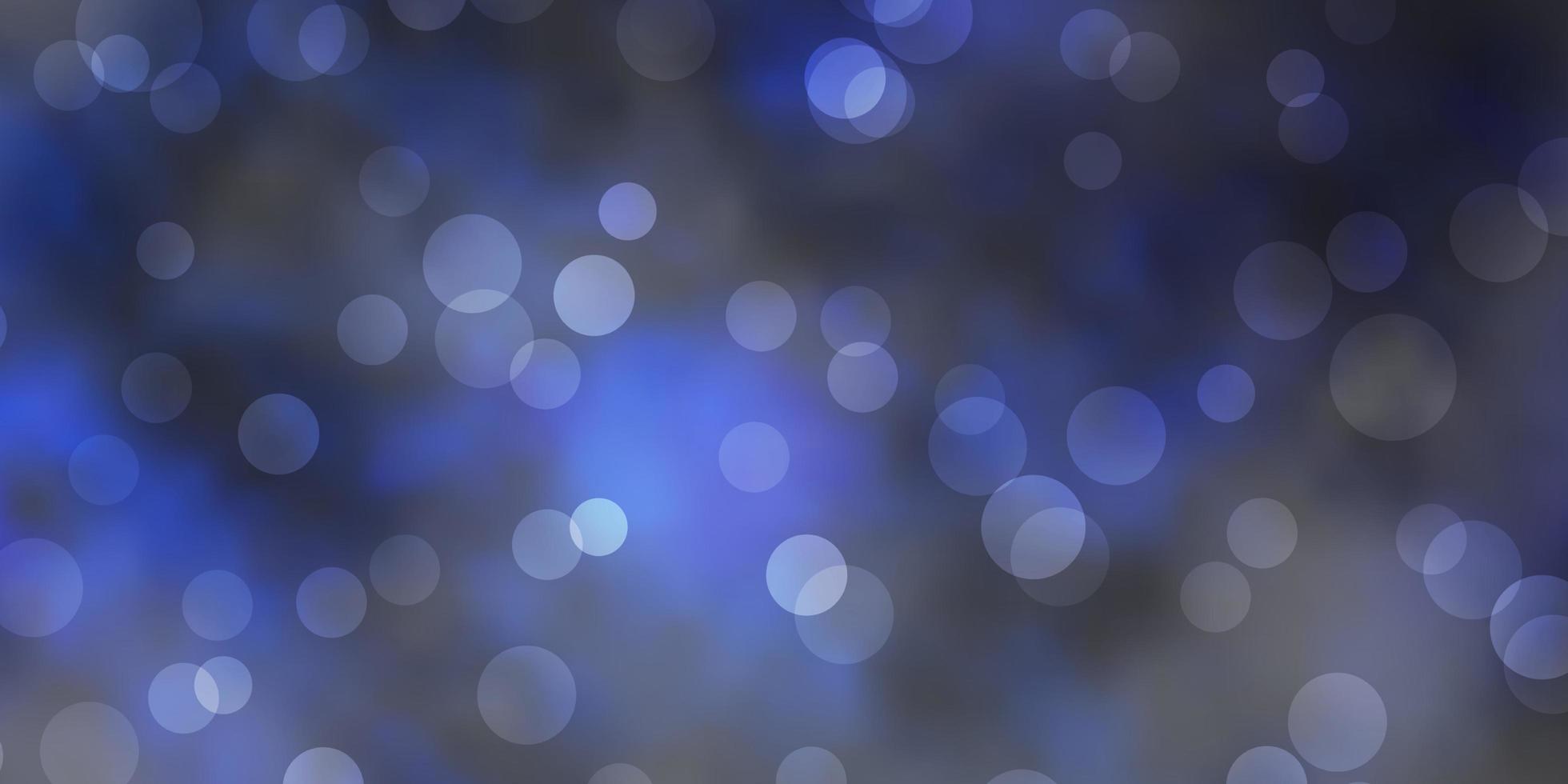 disposition vectorielle bleu foncé avec des formes de cercle illustration abstraite de paillettes avec motif de gouttes colorées pour rideaux de papiers peints vecteur