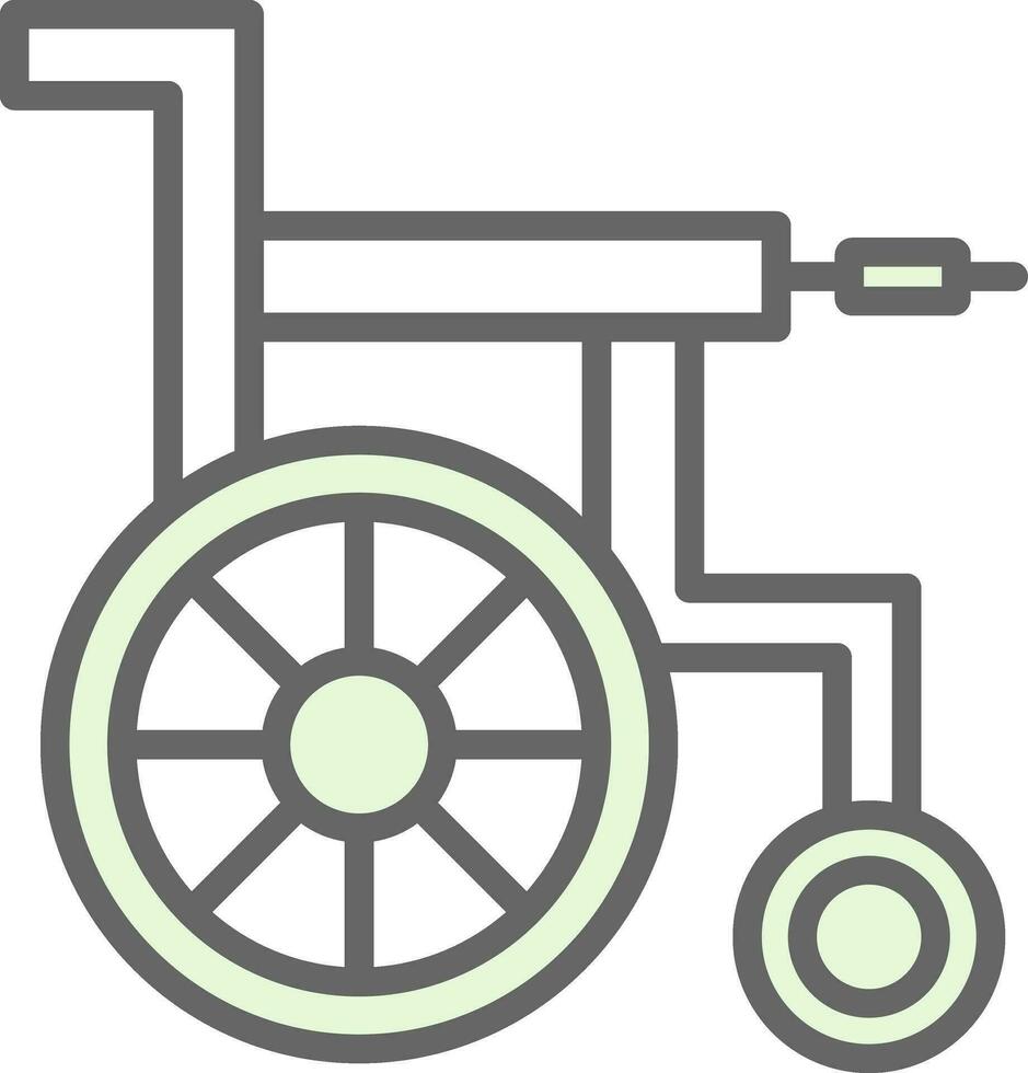 conception d'icône de vecteur de chaise roulante