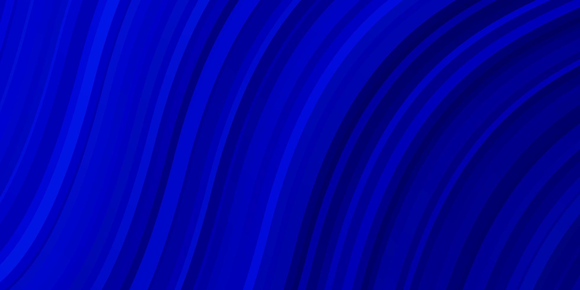 texture vecteur bleu foncé avec des courbes illustration abstraite avec des lignes de dégradé bandy pour la promotion de votre entreprise