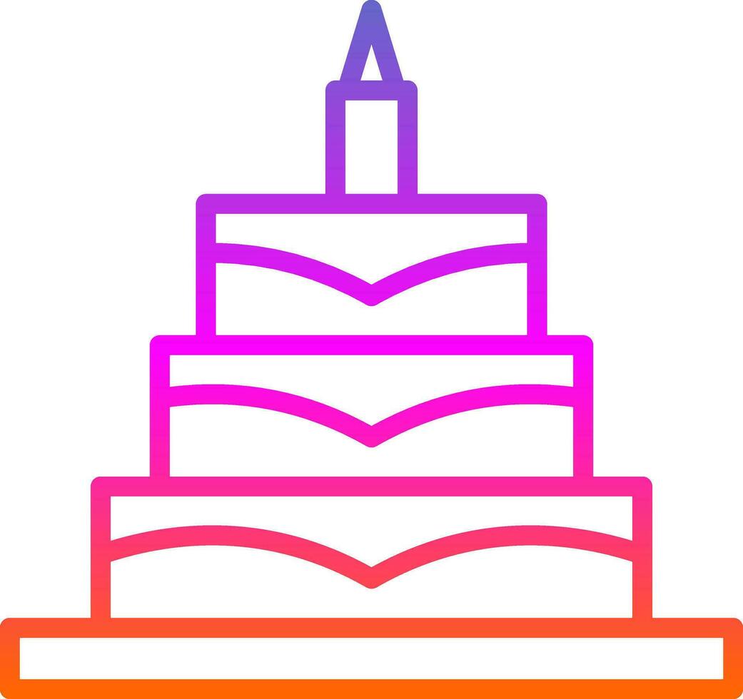 anniversaire gâteau vecteur icône conception