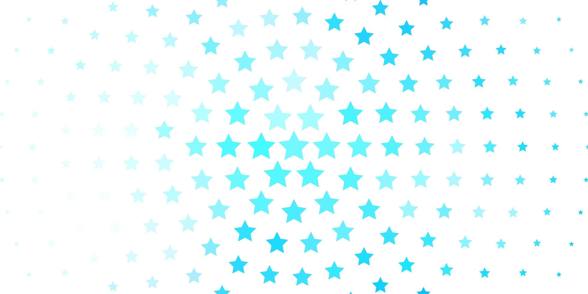 motif vectoriel bleu clair avec des étoiles abstraites brillantes illustration colorée avec motif de petites et grandes étoiles pour les pages de destination des sites Web