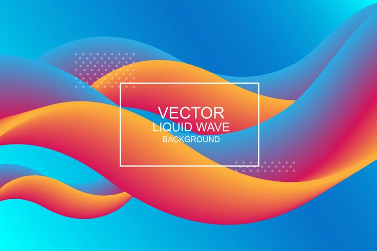 Composition dynamique. Forme de flux 3d design moderne. Milieux de vagues liquides. Illustration vectorielle vecteur