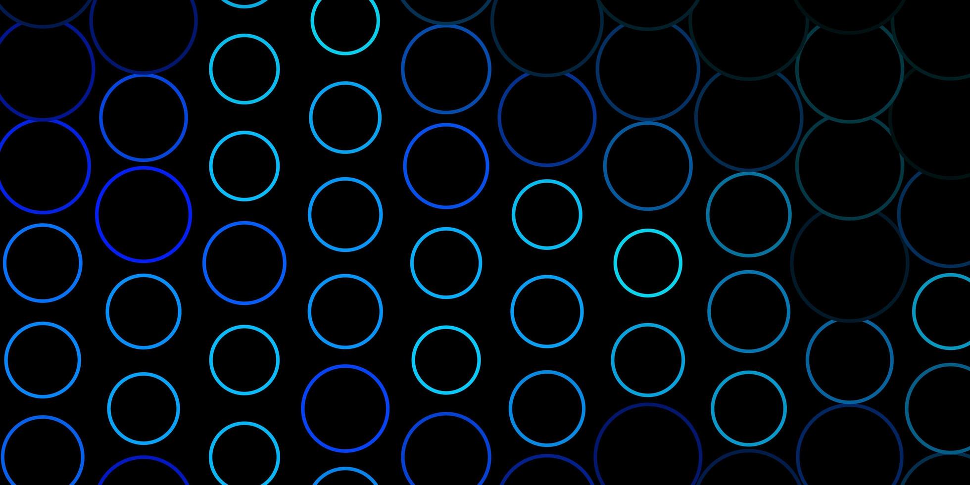 motif vectoriel bleu foncé avec des cercles abstraits disques colorés sur un motif de fond dégradé simple pour les pages de destination des sites Web