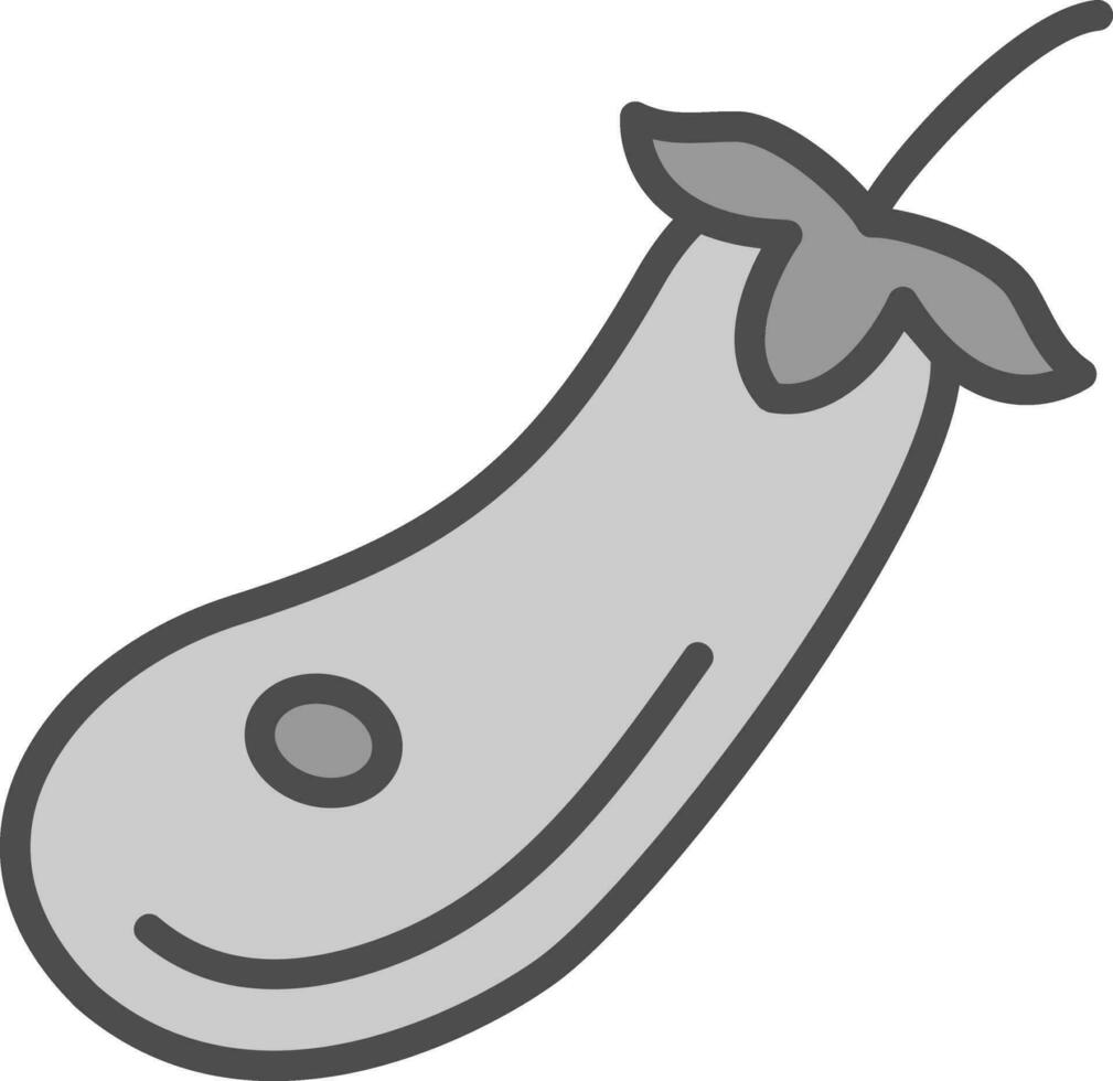 conception d'icône de vecteur d'aubergine