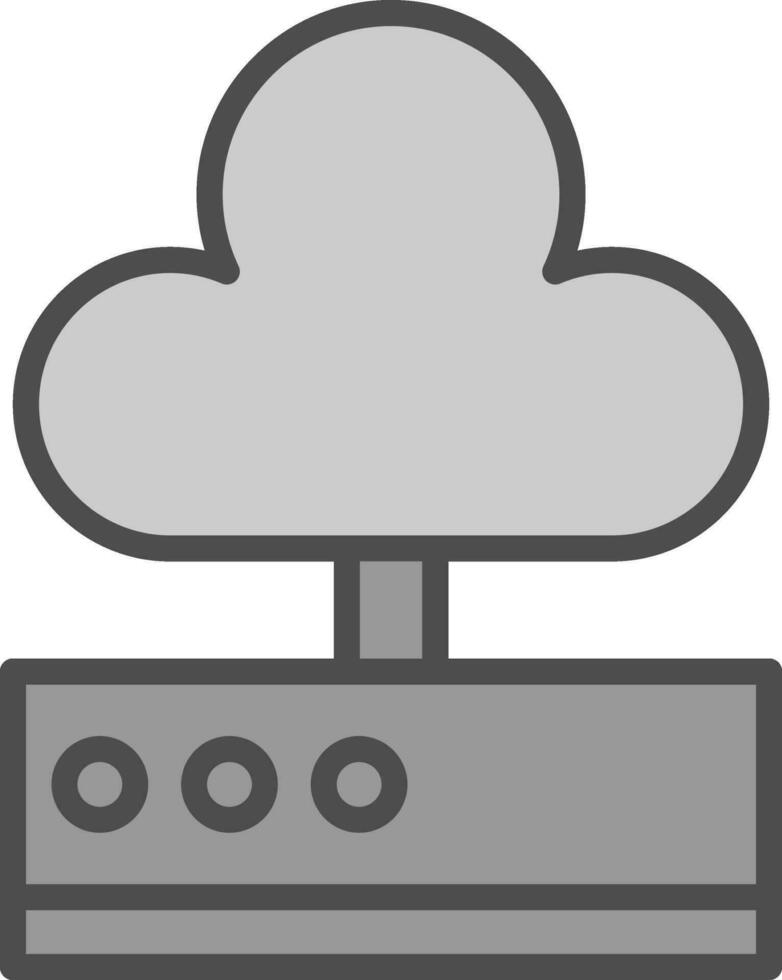 conception d'icône vectorielle de stockage en nuage vecteur