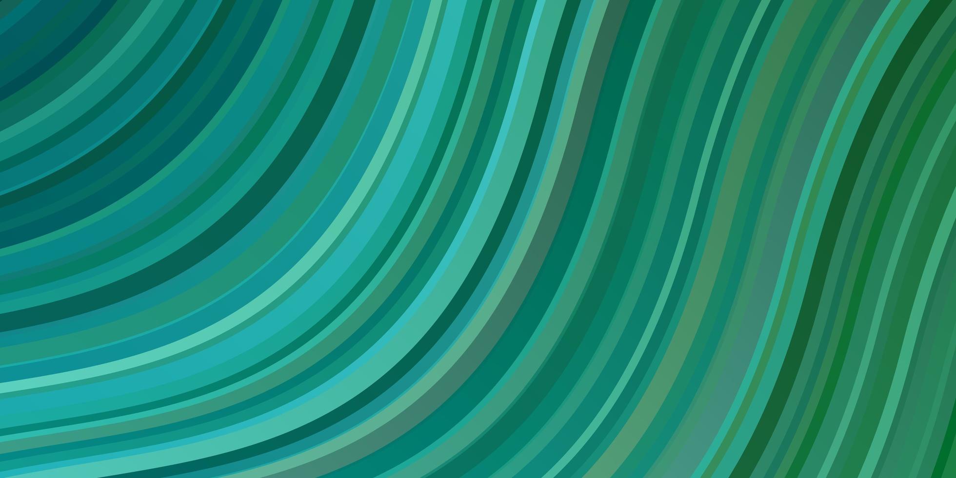 texture vecteur vert bleu clair avec des lignes tordues illustration colorée avec des lignes courbes meilleure conception pour votre bannière d'affiche publicitaire