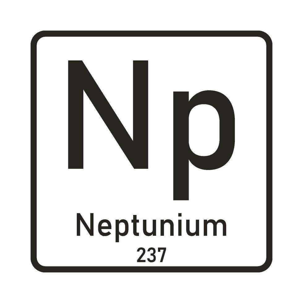 neptunium icône vecteur