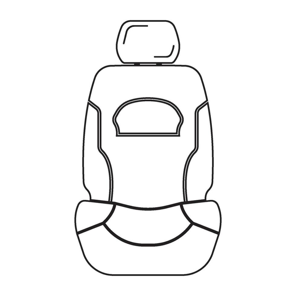 icône de siège de voiture vecteur