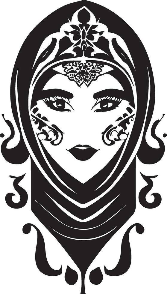 femmes visage tatouage conception vecteur illustration