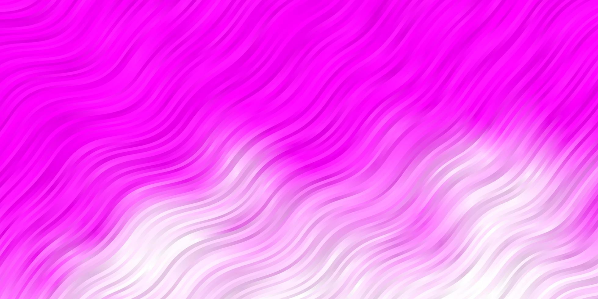 texture vecteur rose clair avec des courbes illustration dégradé abstrait avec motif de lignes tordues pour les publicités