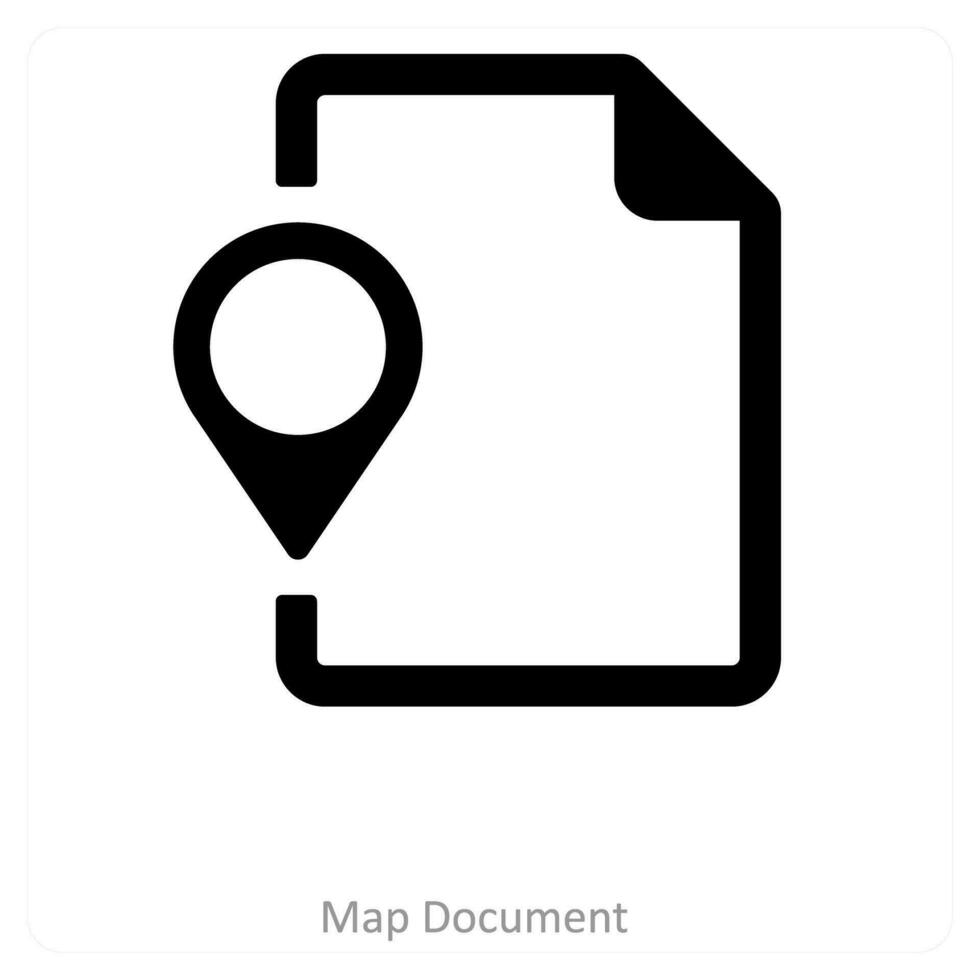 ville carte et emplacement icône concept vecteur
