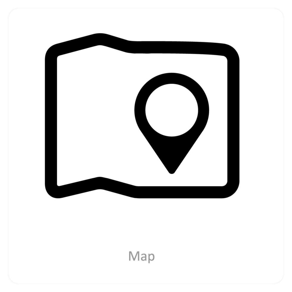 direction et la navigation icône concept vecteur