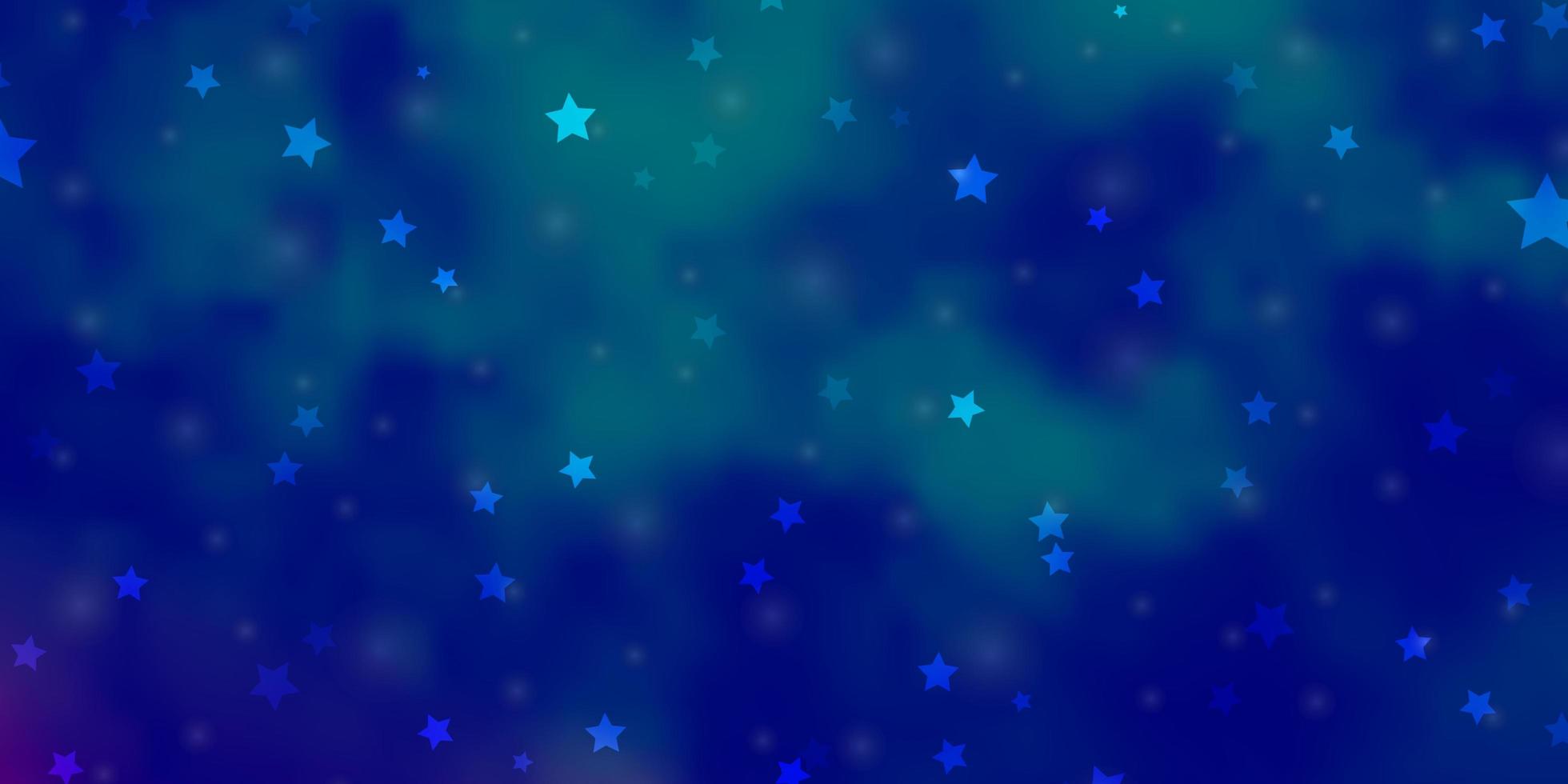 modèle vectoriel bleu rose clair avec des étoiles au néon brouiller le design décoratif dans un style simple avec un motif d'étoiles pour les livrets publicitaires du nouvel an