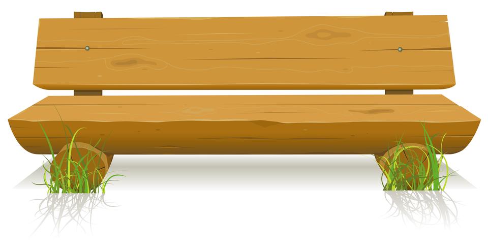 Banc en bois vecteur