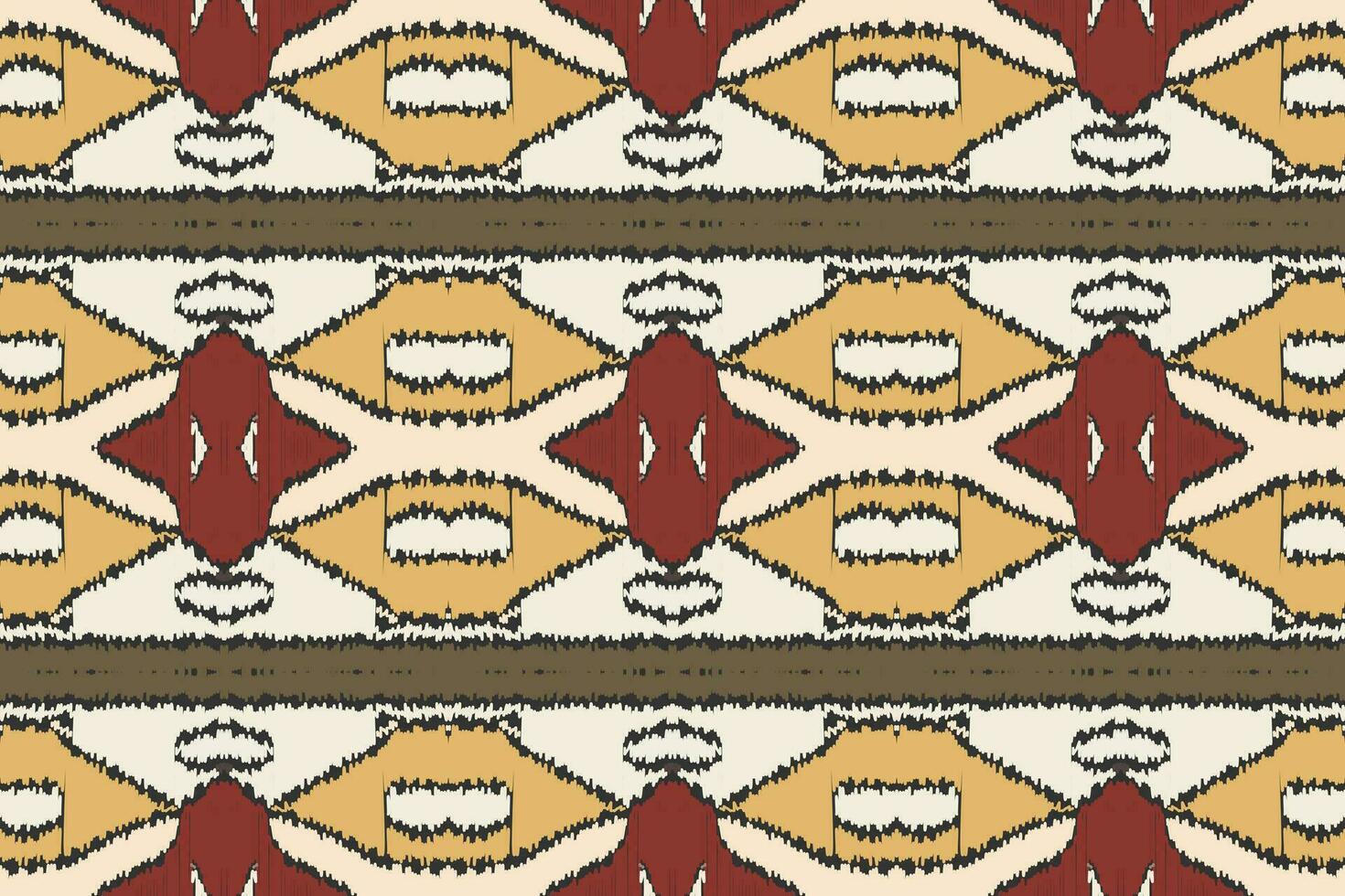 ikat sans couture modèle broderie Contexte. ikat fleur géométrique ethnique Oriental modèle traditionnel. ikat aztèque style abstrait conception pour impression texture, tissu, sari, sari, tapis. vecteur