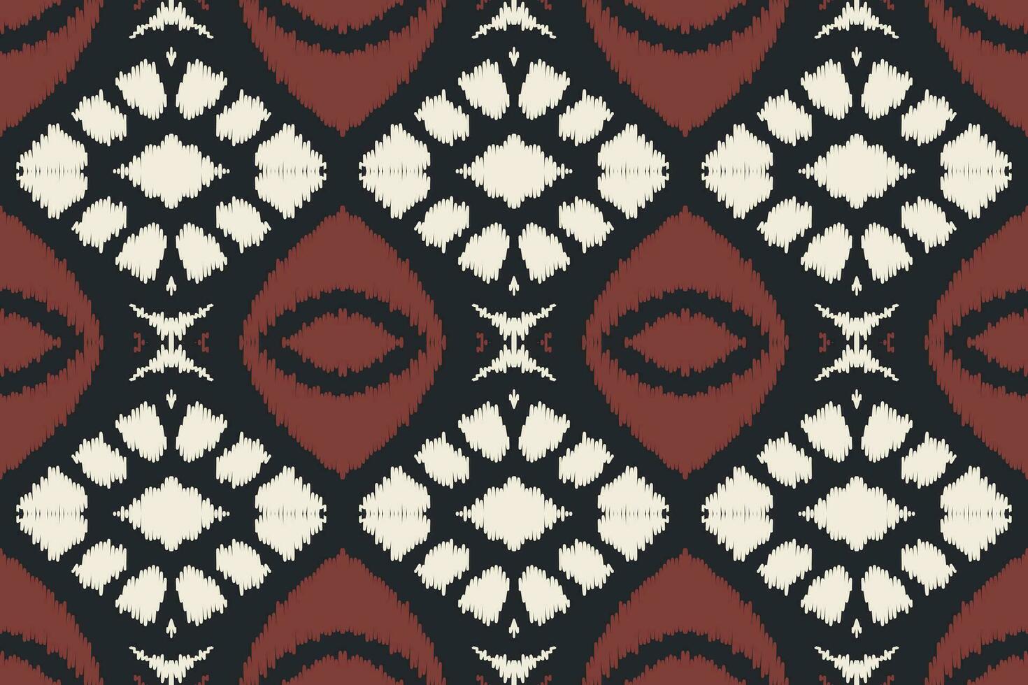 ikat sans couture modèle broderie Contexte. ikat fleurs géométrique ethnique Oriental modèle traditionnel.aztèque style abstrait vecteur conception pour texture, tissu, vêtements, emballage, paréo.