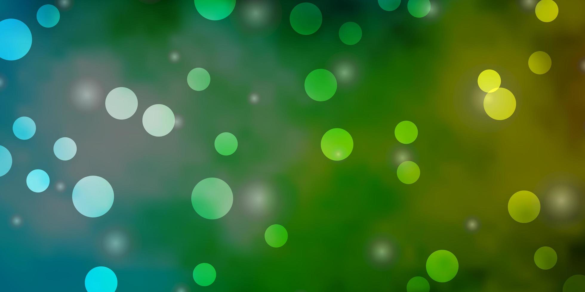 fond de vecteur vert bleu clair avec des cercles étoiles design abstrait dans un style dégradé avec des bulles étoiles nouveau modèle pour un livre de marque