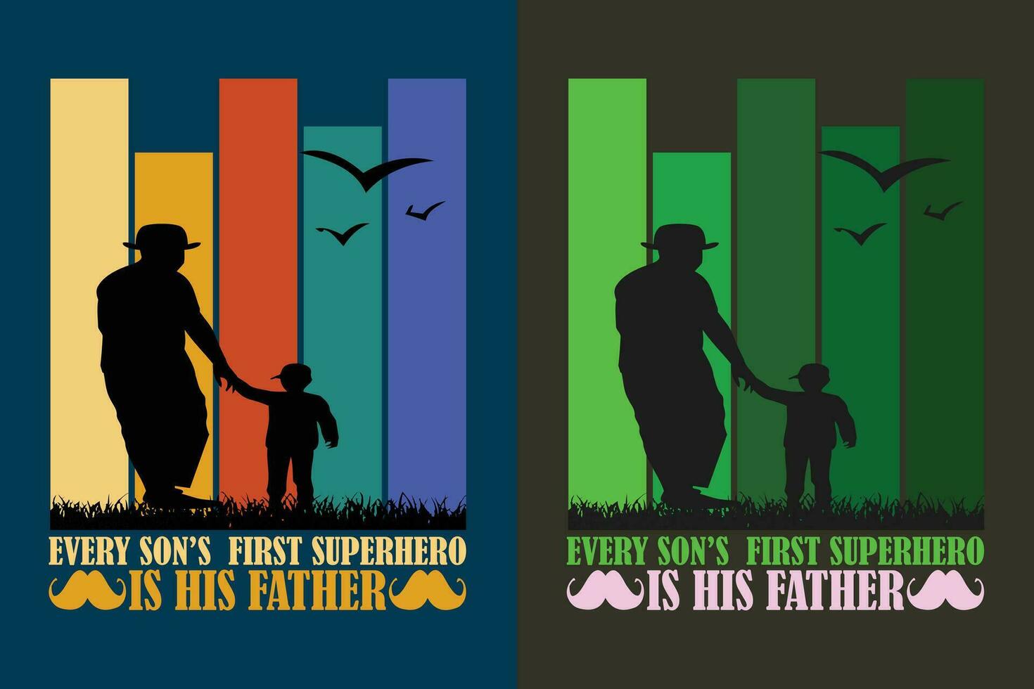 chaque fils premier super-héros est le sien père, Nouveau papa chemise, papa chemise, papa chemise, du père journée chemise, meilleur papa chemise, cadeau pour papa, unique du père journée cadeau vecteur