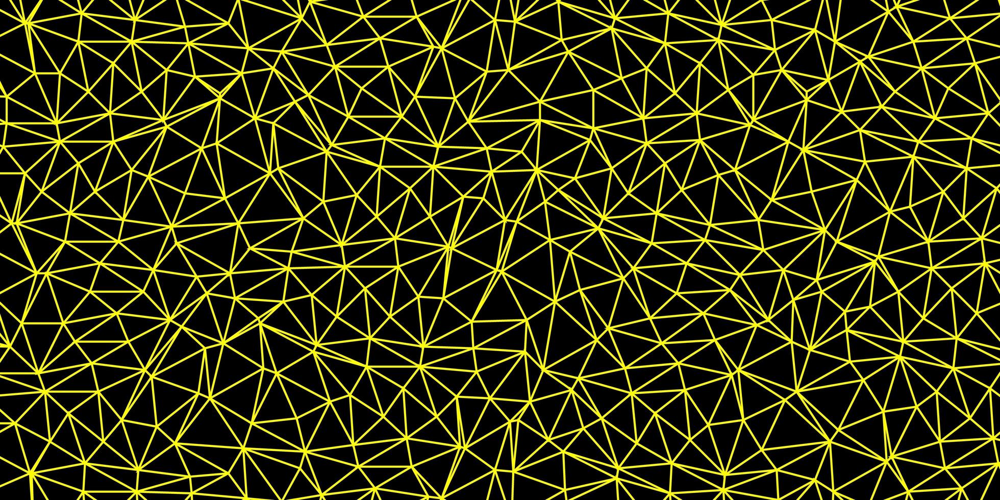 motif de mosaïque triangle vecteur jaune clair