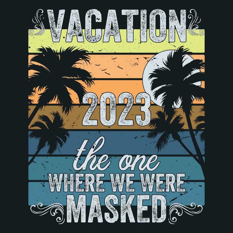 vacances 2023 le sont où nous étaient masqué vecteur