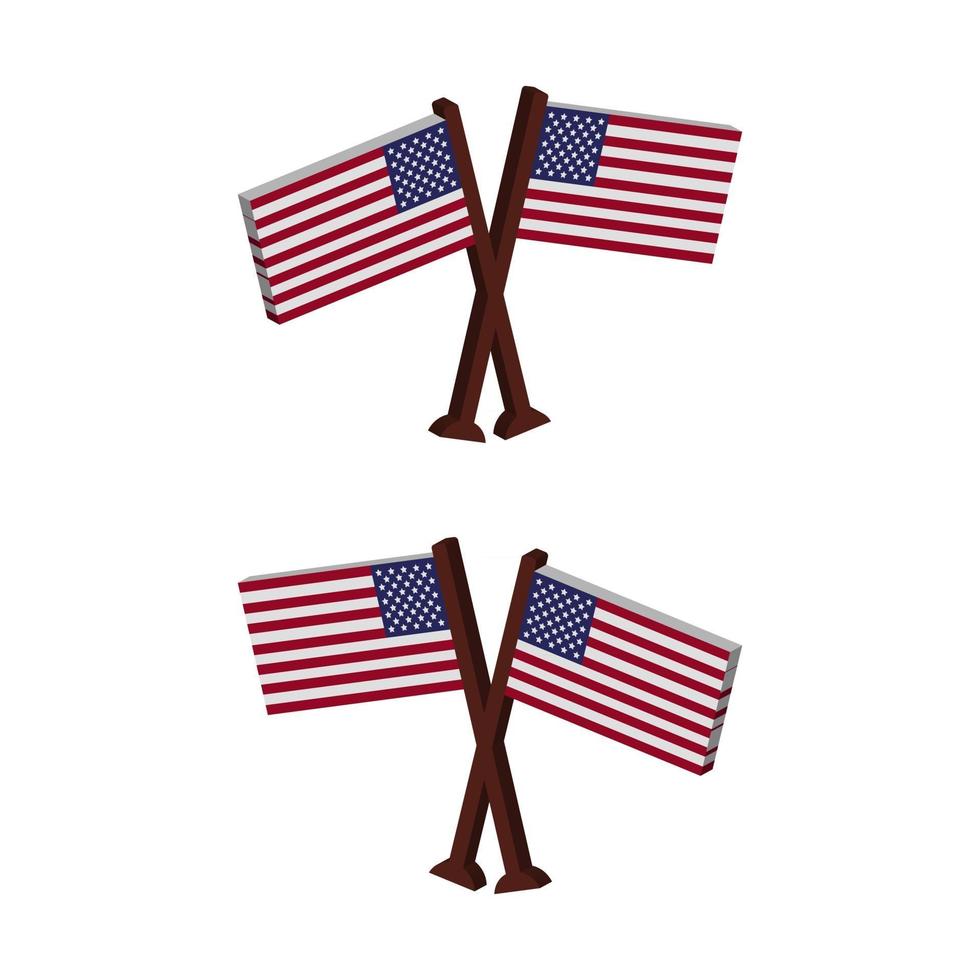drapeau des états-unis sur fond vecteur