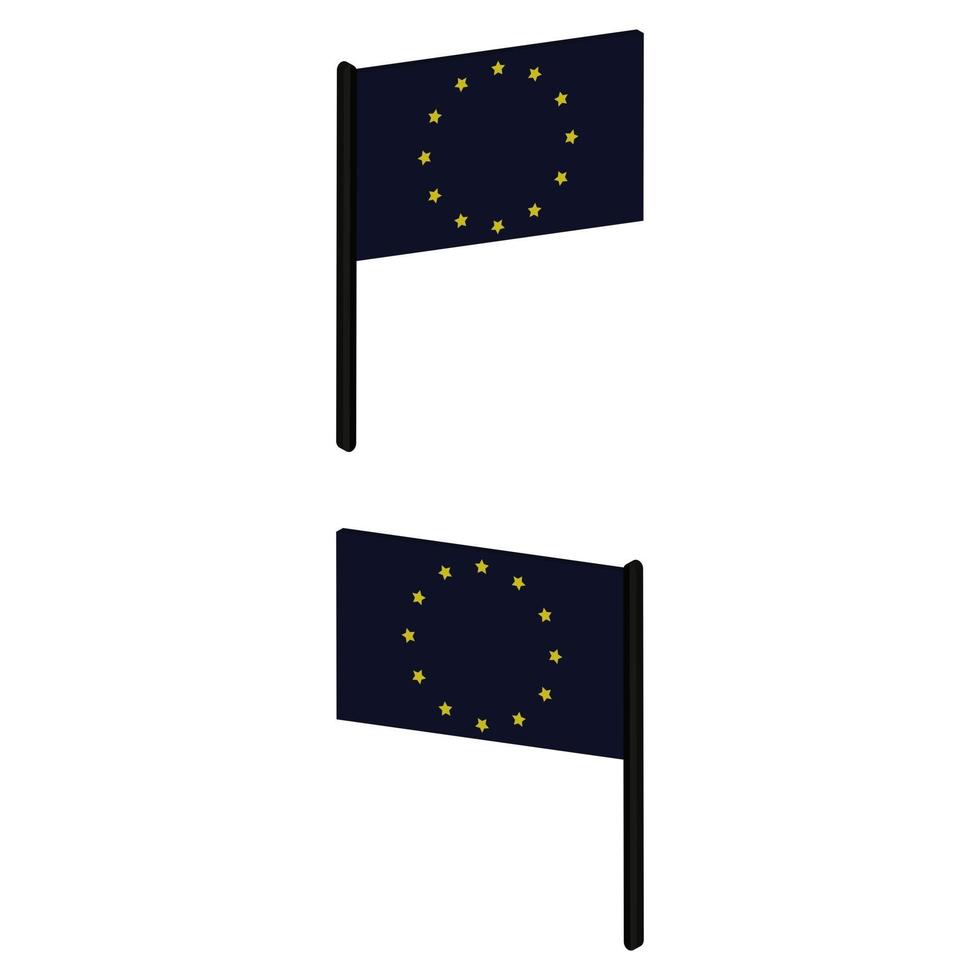 drapeau de l'union européenne sur fond vecteur