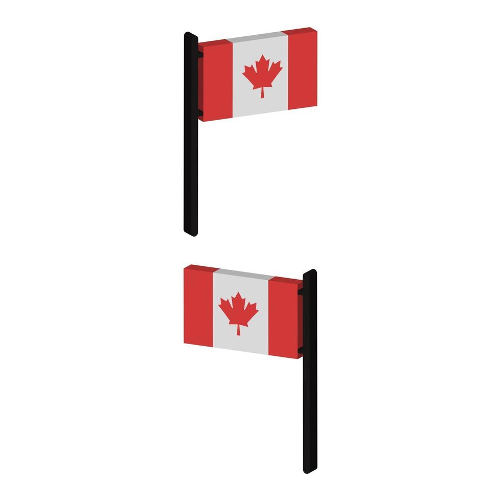 drapeau du canada illustré en vecteur