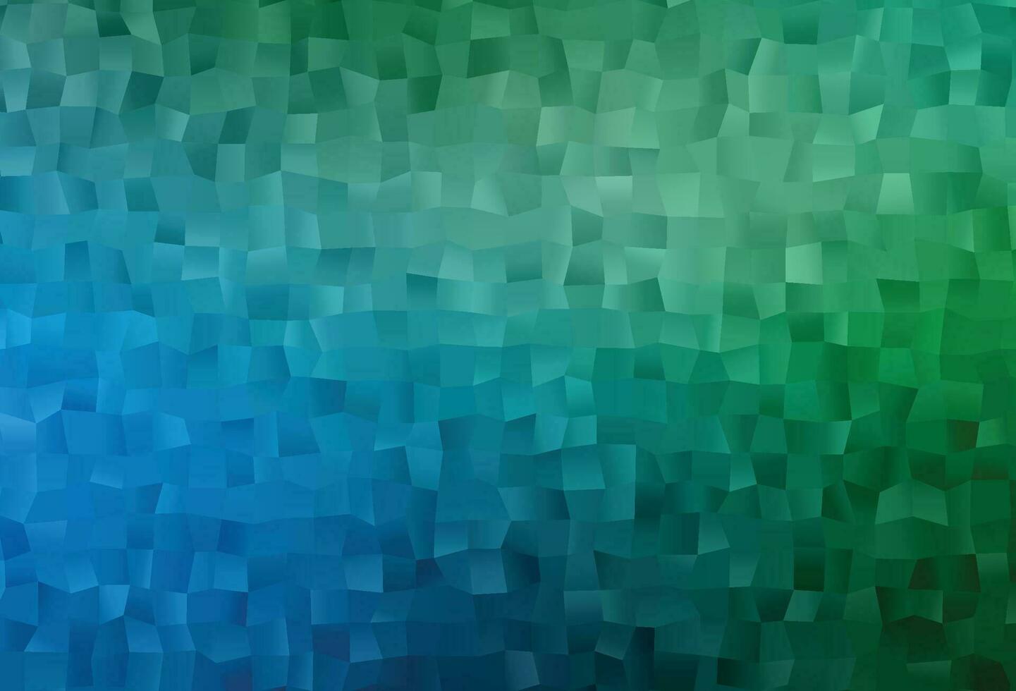 couverture de mosaïque de triangle de vecteur bleu clair et vert.