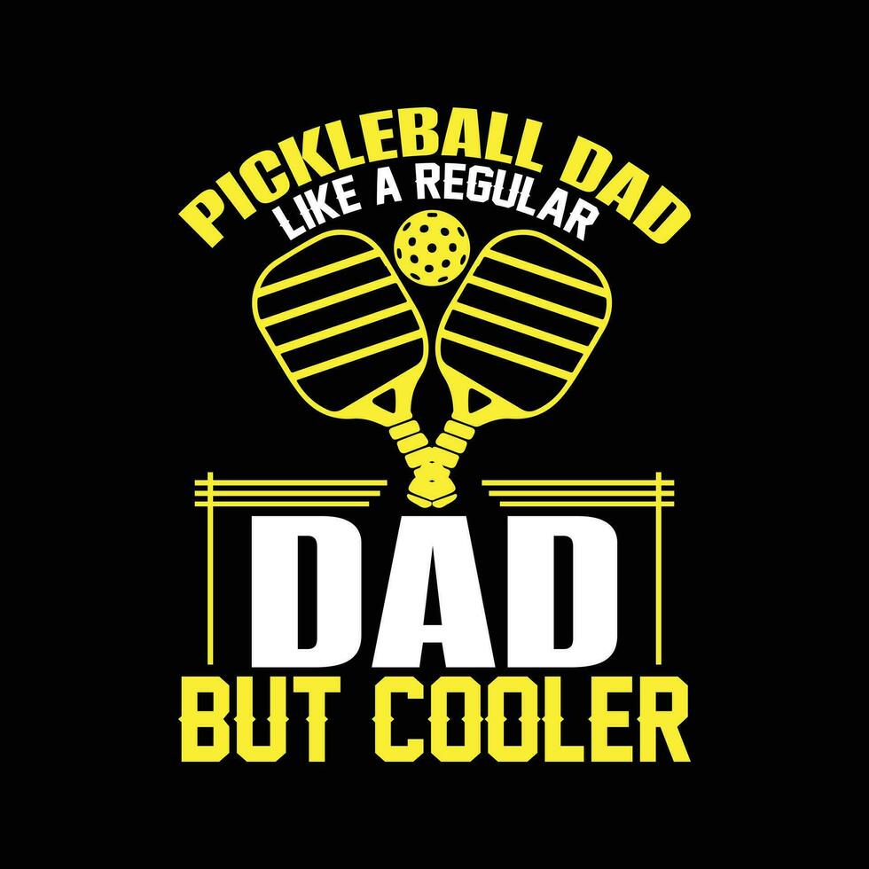 conception de t-shirt de joueur de pickleball drôle sport rétro vintage pickleball vecteur