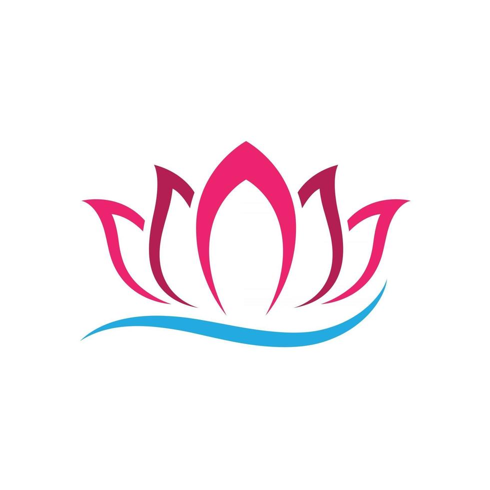 illustration vectorielle de lotus logo icône vecteur