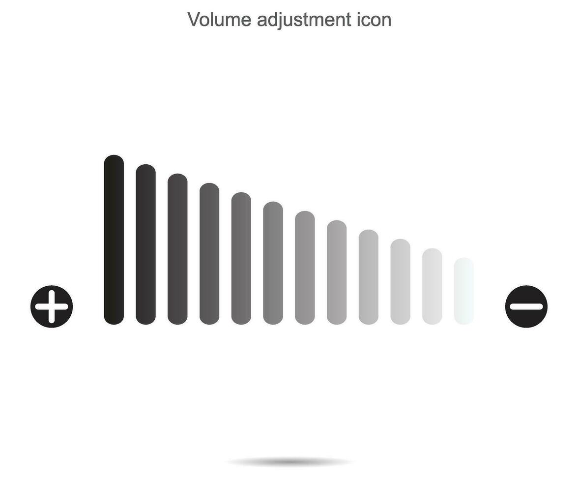 le volume ajustement icône, vecteur illustration.