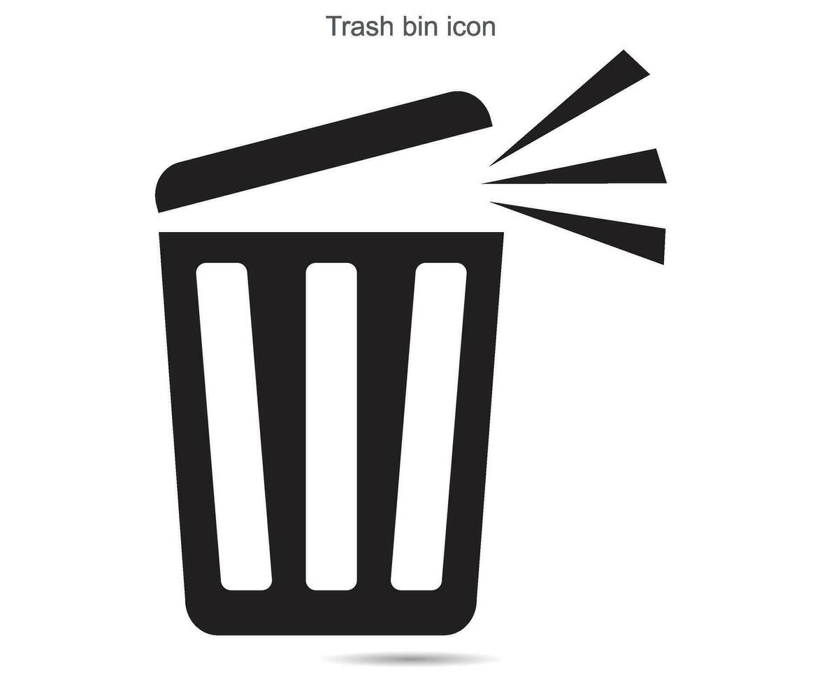 poubelle poubelle icône, vecteur illustration.