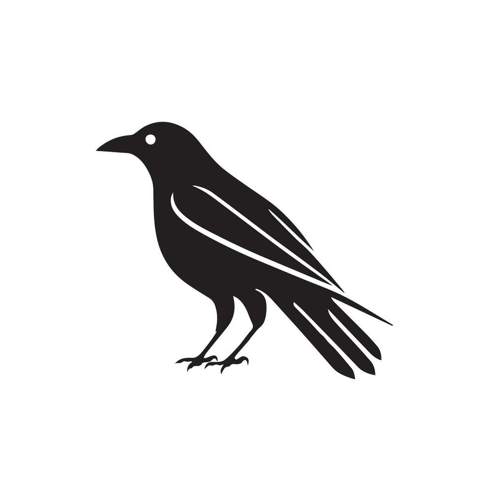 oiseau logo vecteur conception modèle dans isolé blanc Contexte