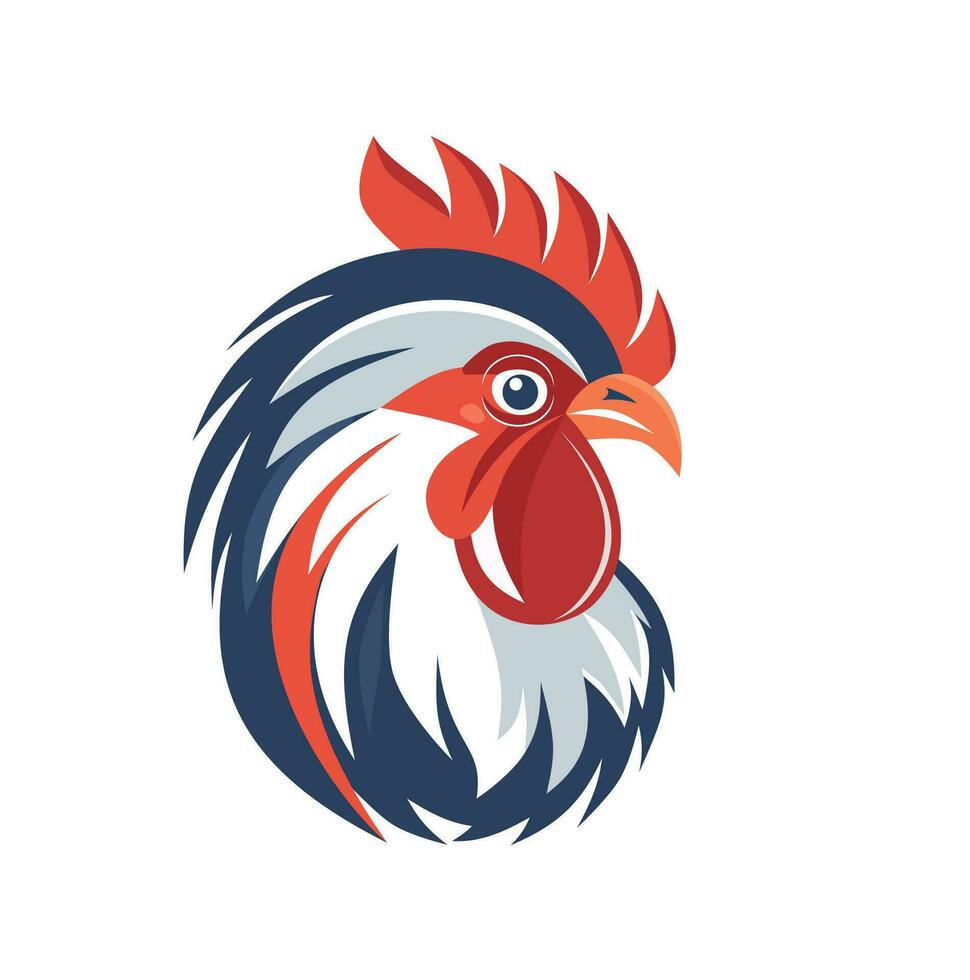 poulet coq coq vecteur logo dans cercle emblème pour marque