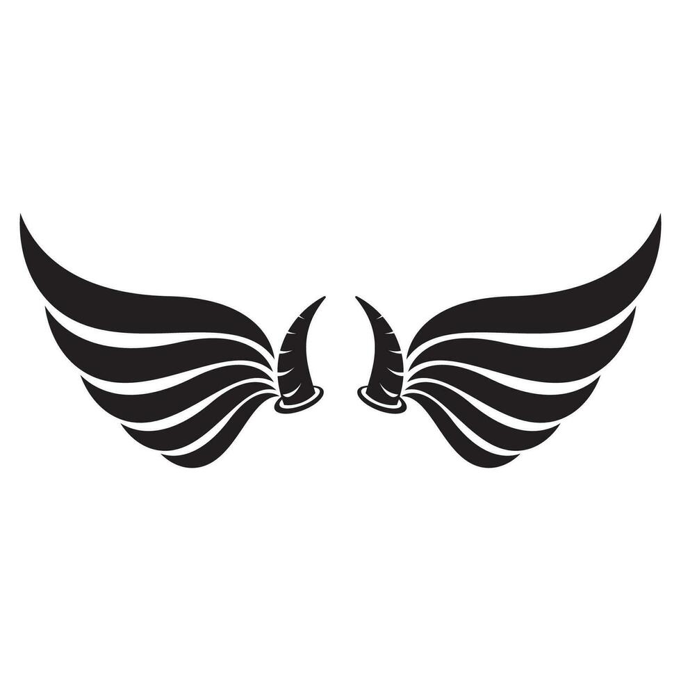 en volant ailes logo illustration. vecteur