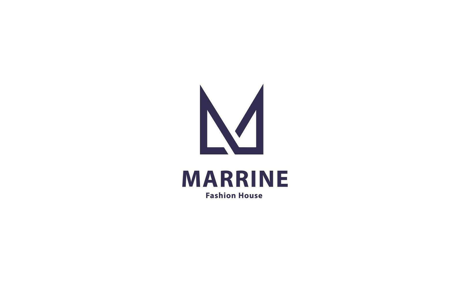 identité de marque logo vectoriel d'entreprise m design.