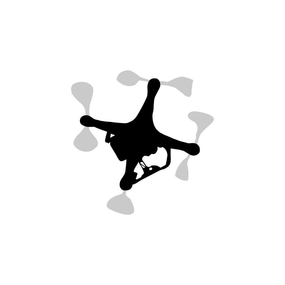 silhouette vecteur moderne drone illustration