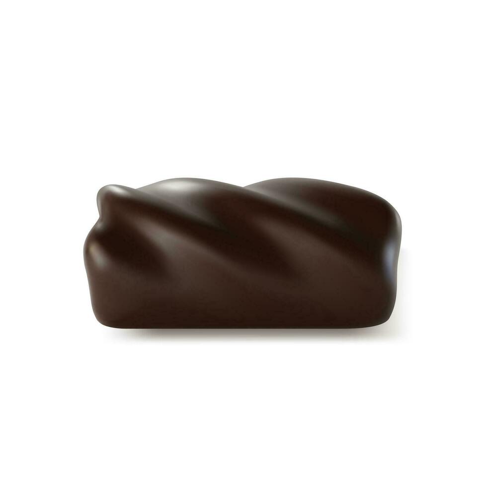 réaliste détaillé 3d Chocolat bonbons. vecteur