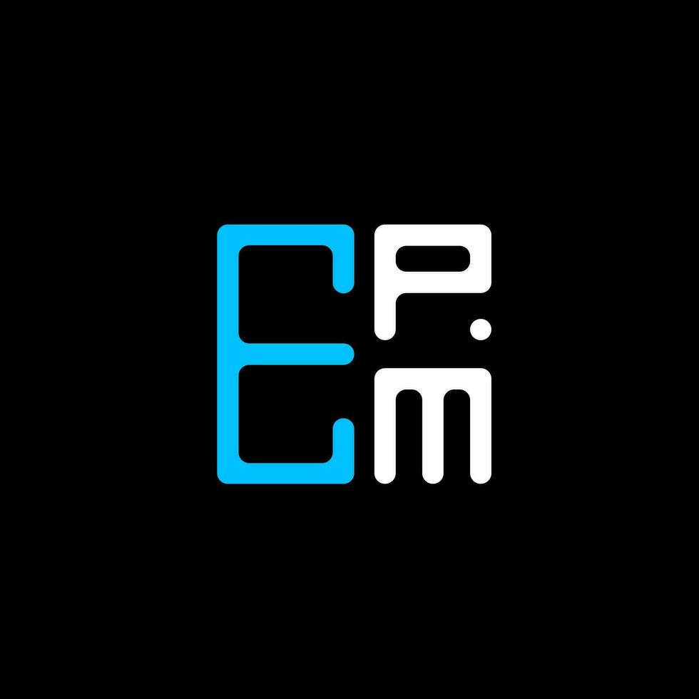 epm lettre logo Créatif conception avec vecteur graphique, epm Facile et moderne logo. epm luxueux alphabet conception