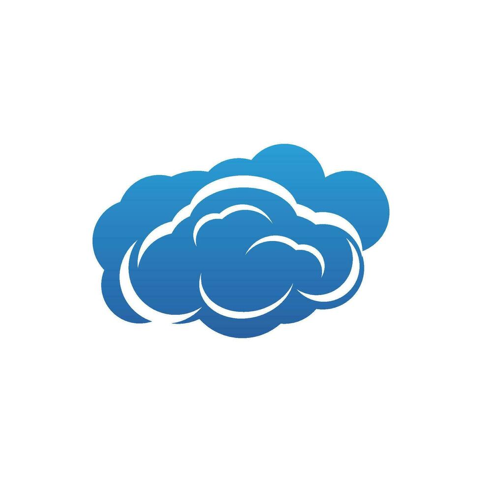 nuage icône logo vecteur modèle